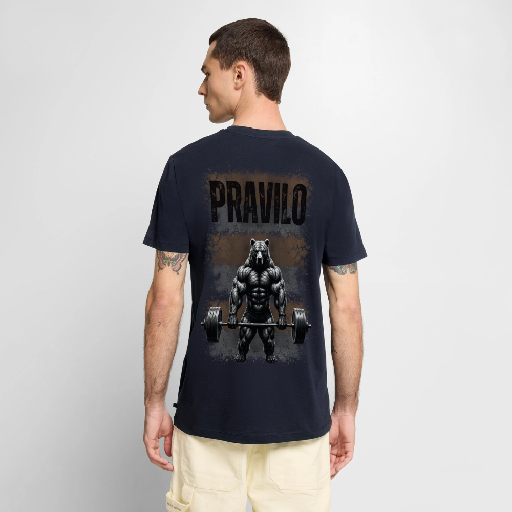 Pravilo-Klaus Männer Bio-T-Shirt mit V-Ausschnitt von Stanley & Stella - Navy