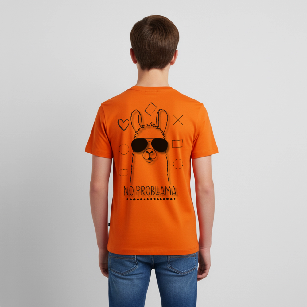 Teenager Premium T-Shirt No Prabllama - Orange 