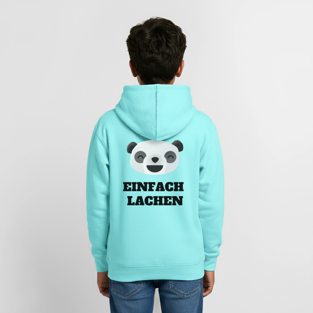 Teenager Hoodie Einfach Lachen - Pfefferminze