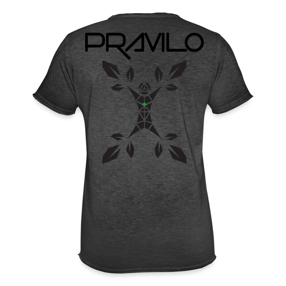 Pravilo-Klaus Männer Vintage T-Shirt - Vintage Schwarz