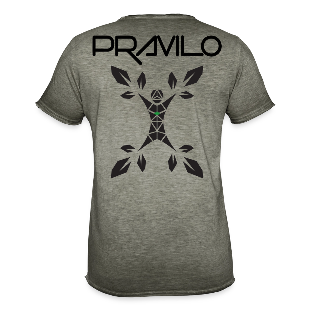 Pravilo-Klaus Männer Vintage T-Shirt - Vintage Khaki