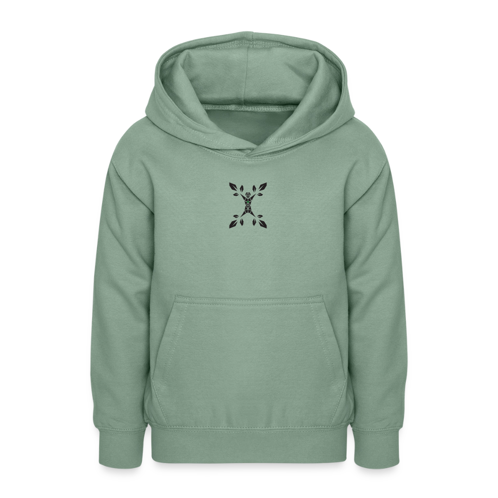 Teenager Hoodie Einfach Lachen - Graugrün