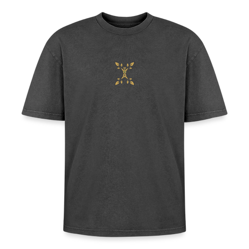 Pravilo- Klaus Oversized Unisex Premium Acid-Washed T-Shirt - Schwarz Acid Wash