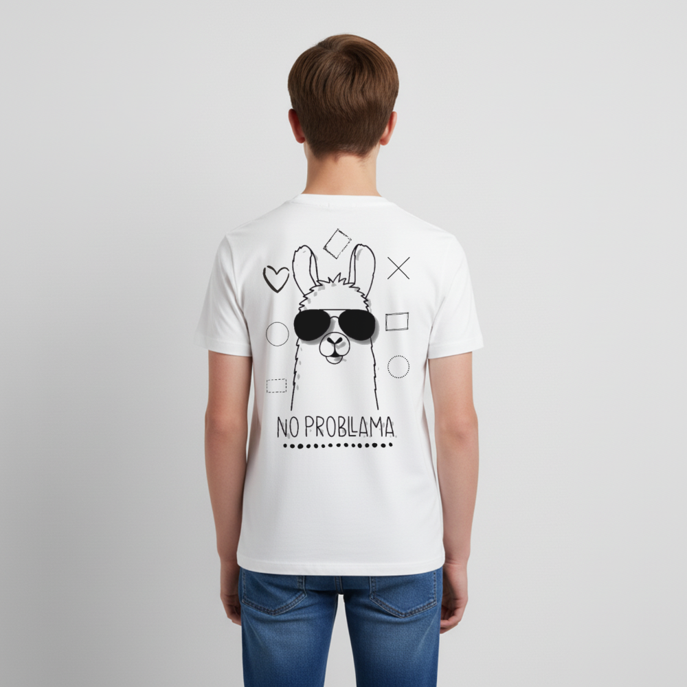 Teenager Premium T-Shirt No Prabllama - Weiß