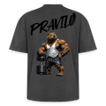 Pravilo- Klaus Oversized Unisex Premium Acid-Washed T-Shirt 2.0 - Schwarz Acid Wash