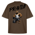 Pravilo-Klaus Boxy Heavyweight Unisex Organic T-Shirt 2.0 - Dunkelbraun
