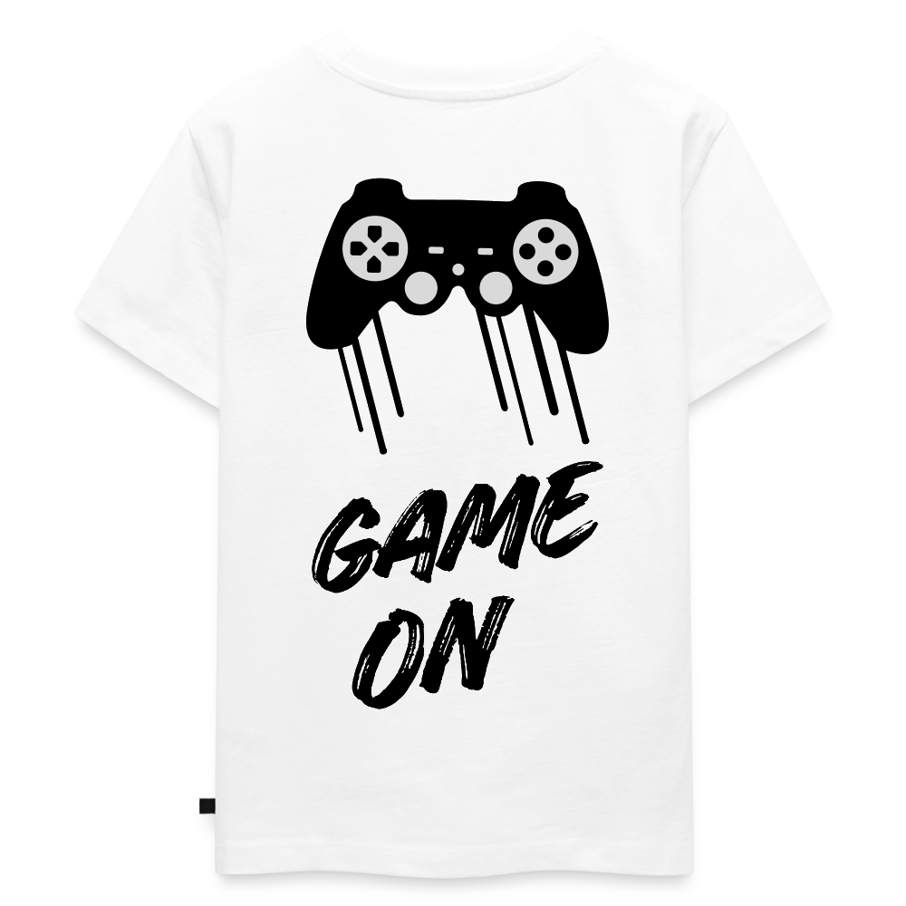 Kinder Premium T-Shirt Game On - Weiß