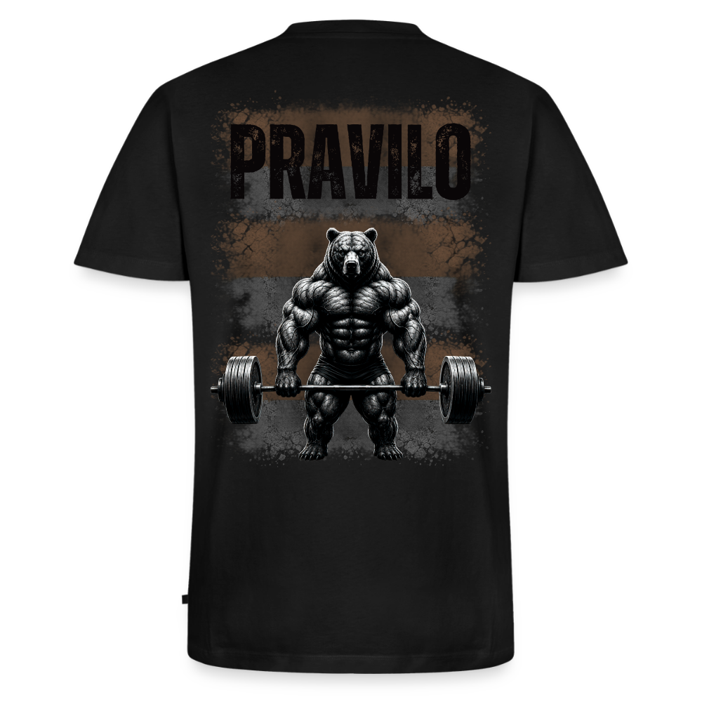 Pravilo-Klaus Männer Bio-T-Shirt mit V-Ausschnitt von Stanley & Stella - Schwarz