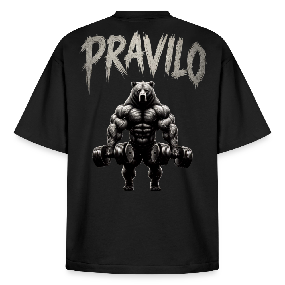 Pravilo-Klaus Boxy Heavyweight Unisex Organic T-Shirt - Schwarz
