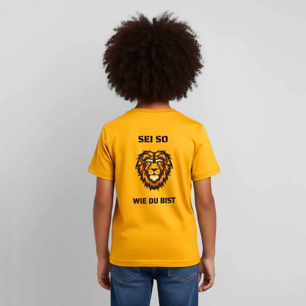 Kinder T-Shirt Sei so wie du bist - Gold