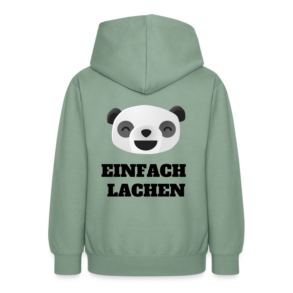 Teenager Hoodie Einfach Lachen - Graugrün