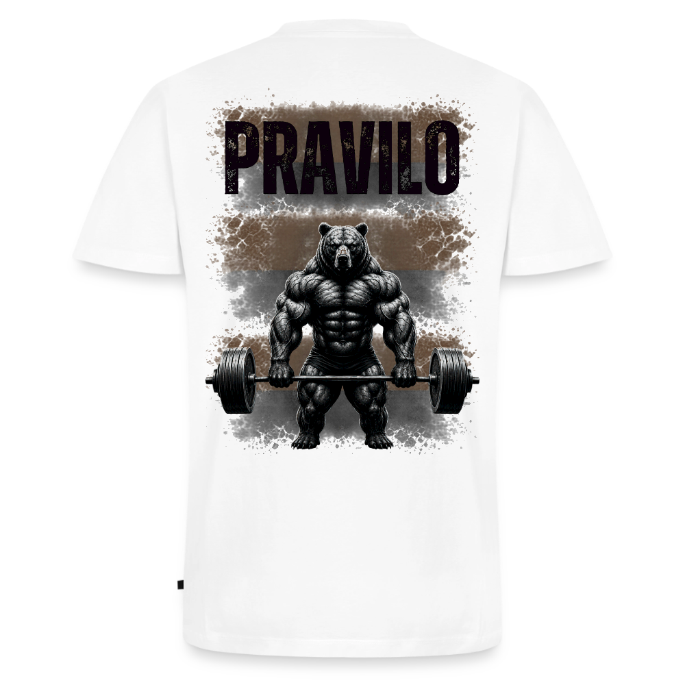 Pravilo-Klaus Männer Bio-T-Shirt mit V-Ausschnitt von Stanley & Stella - Weiß