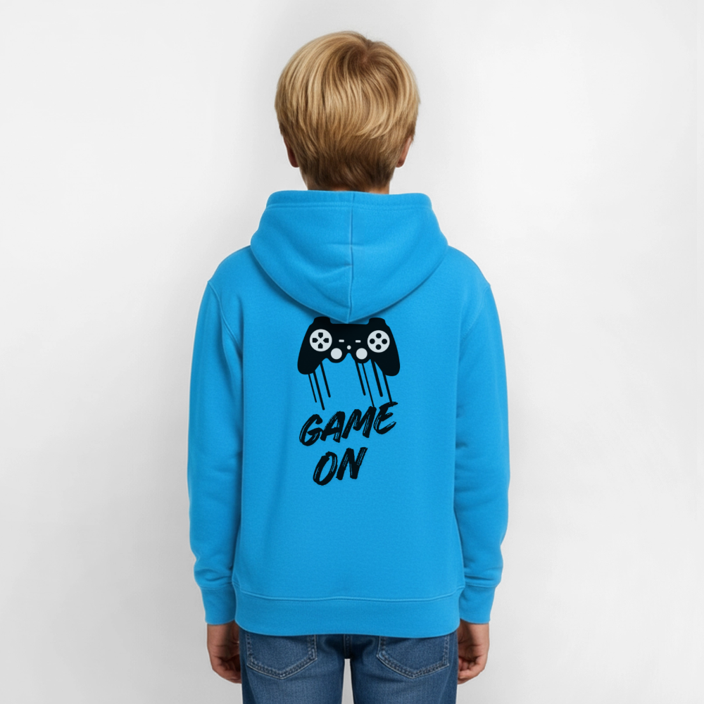 Teenager Hoodie Game On - Meeresblau