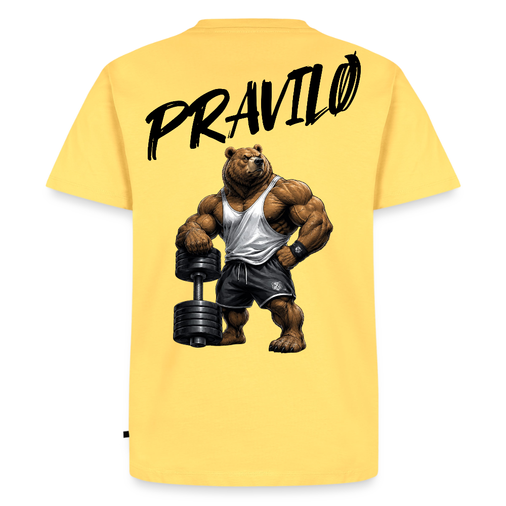 Pravilo-Klaus Männer Premium T-Shirt 2.0 - Pastellgelb
