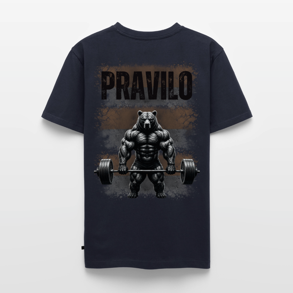 Pravilo-Klaus Männer Bio-T-Shirt mit V-Ausschnitt von Stanley & Stella - Navy