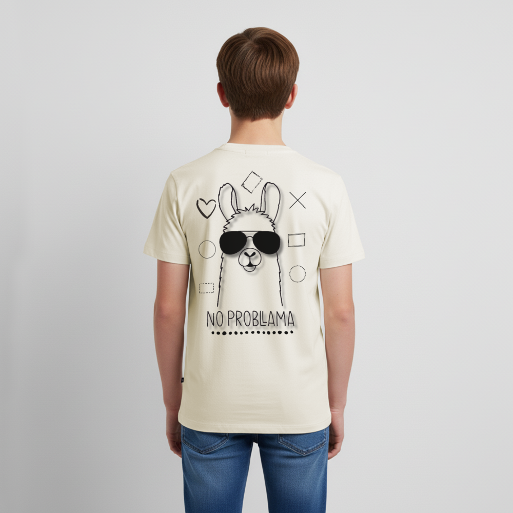 Teenager Premium T-Shirt No Prabllama - Naturweiß