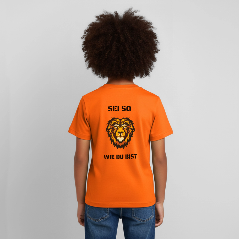 Kinder T-Shirt Sei so wie du bist - Orange
