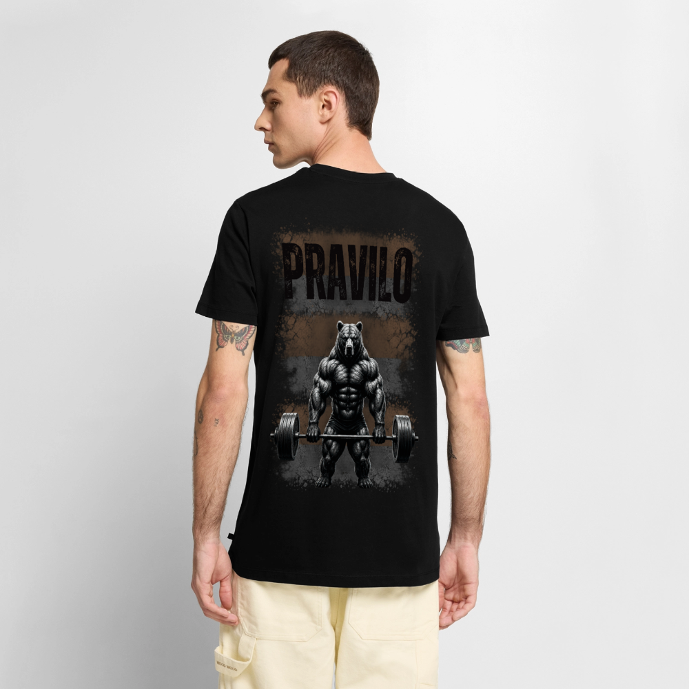 Pravilo-Klaus Männer Bio-T-Shirt mit V-Ausschnitt von Stanley & Stella - Schwarz