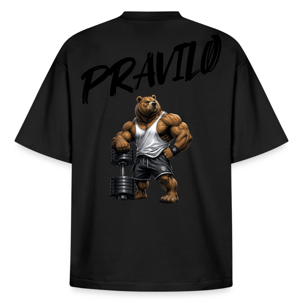 Pravilo-Klaus Boxy Heavyweight Unisex Organic T-Shirt 2.0 - Schwarz