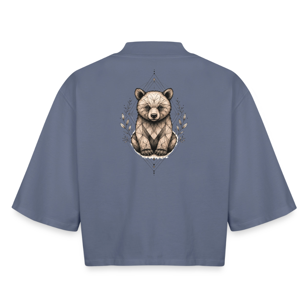 Pravilo-Klaus Boxy Frauen Recyceltes T-Shirt - Blaugrau