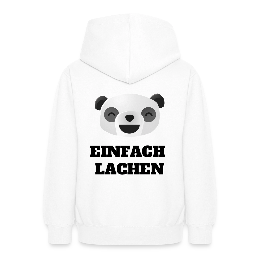 Teenager Hoodie Einfach Lachen - Weiß