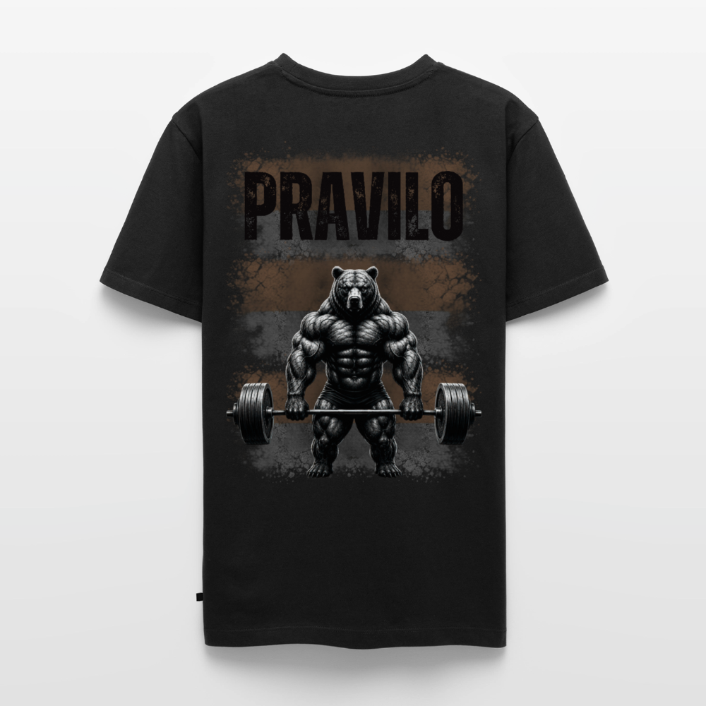 Pravilo-Klaus Männer Bio-T-Shirt mit V-Ausschnitt von Stanley & Stella - Schwarz