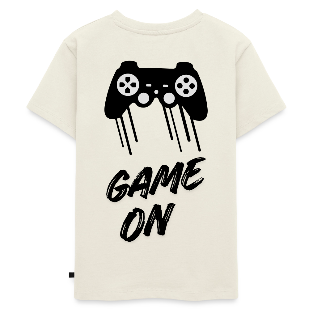 Kinder Premium T-Shirt Game On - Naturweiß