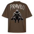 Pravilo-Klaus Boxy Heavyweight Unisex Organic T-Shirt - Dunkelbraun