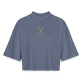 Pravilo-Klaus Boxy Frauen Recyceltes T-Shirt - Blaugrau