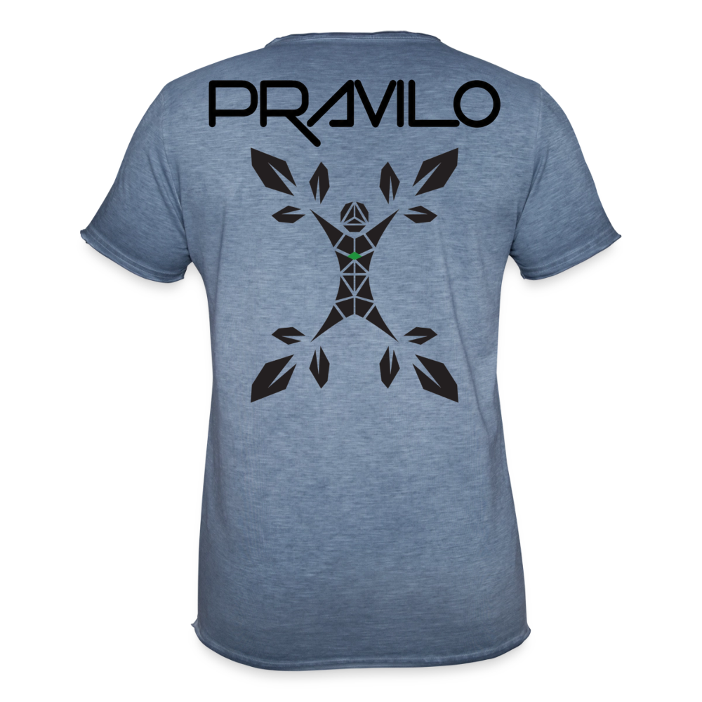 Pravilo-Klaus Männer Vintage T-Shirt - Vintage Denim