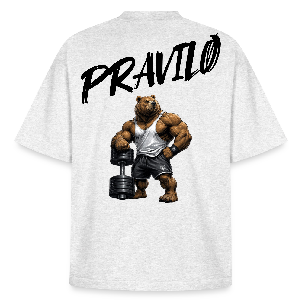 Pravilo-Klaus Boxy Heavyweight Unisex Organic T-Shirt 2.0 - Kühles Grau meliert