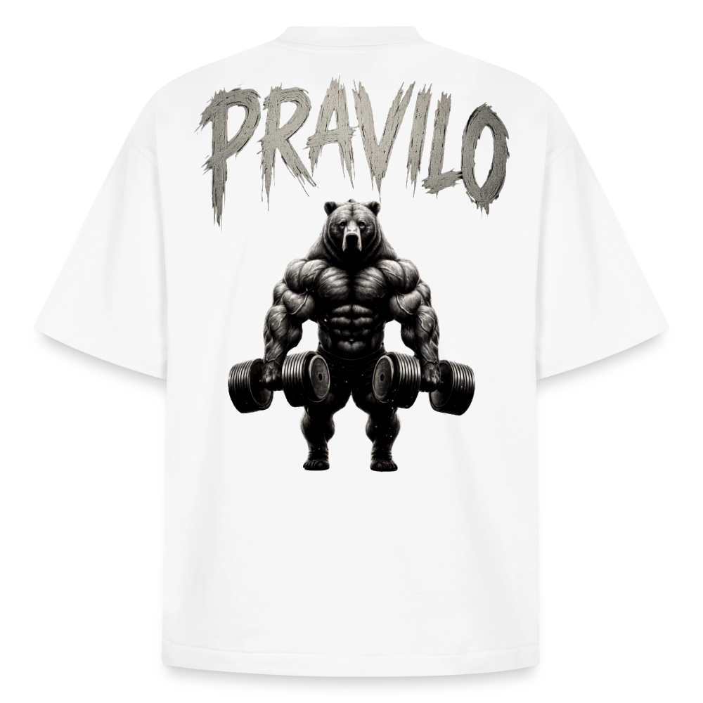 Pravilo-Klaus Boxy Heavyweight Unisex Organic T-Shirt - Weiß