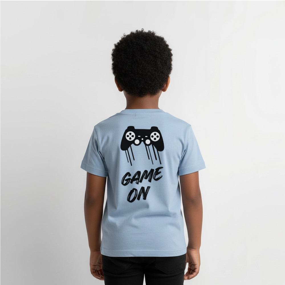 Kinder Premium T-Shirt Game On - Hellblau