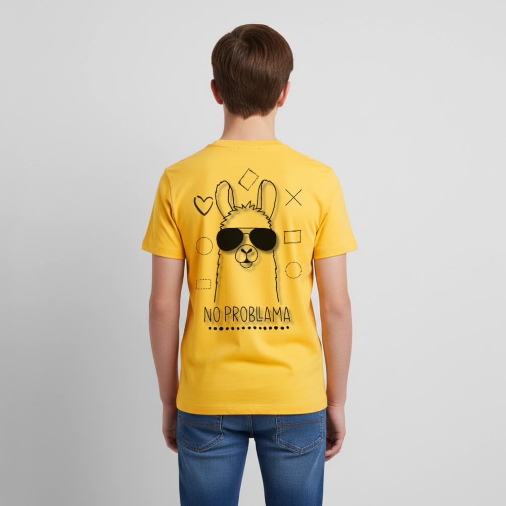 Teenager Premium T-Shirt No Prabllama - Sonnengelb