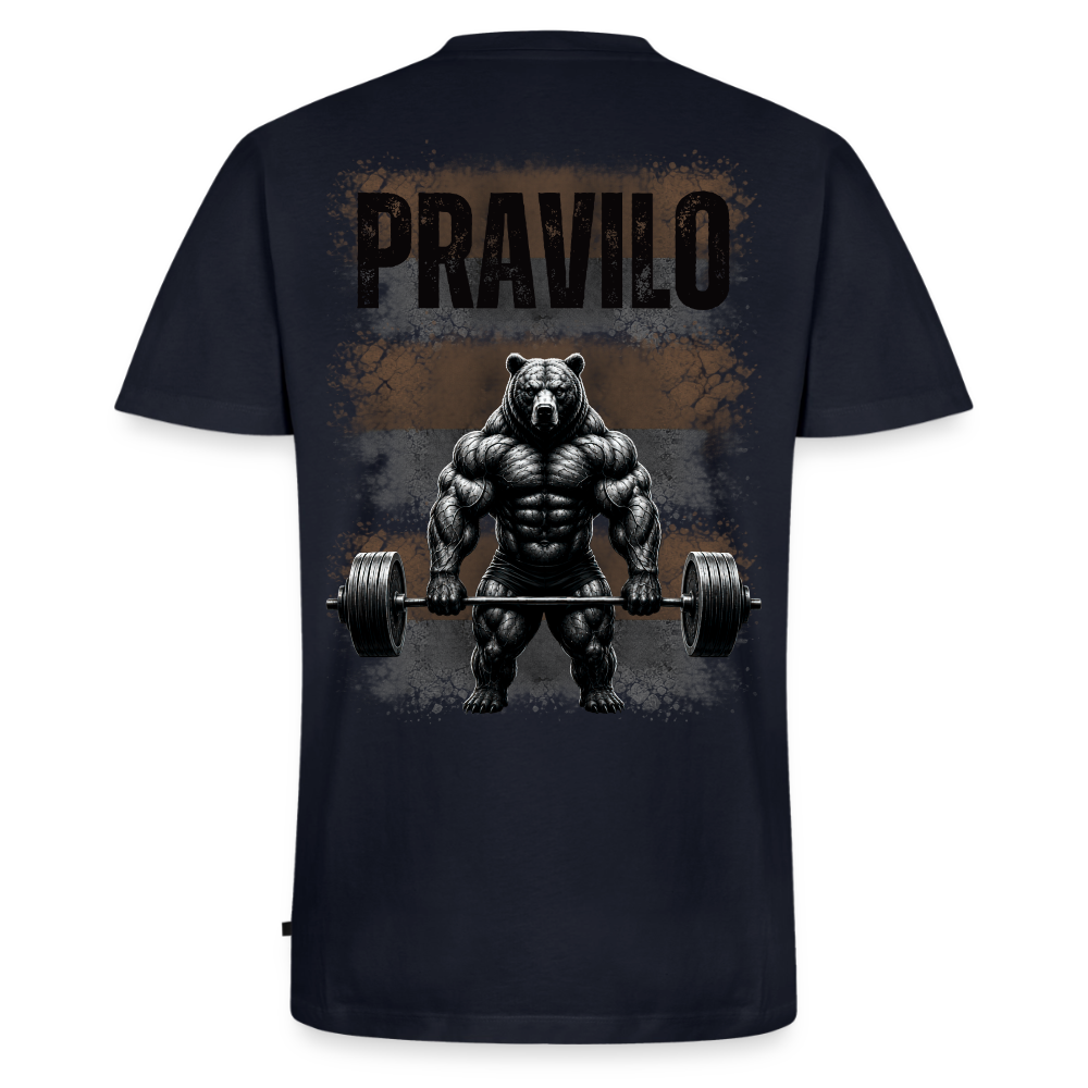 Pravilo-Klaus Männer Bio-T-Shirt mit V-Ausschnitt von Stanley & Stella - Navy