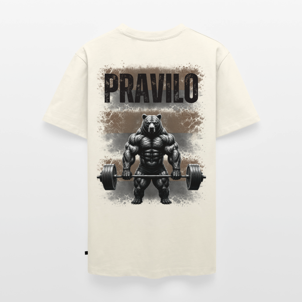 Pravilo-Klaus Männer Bio-T-Shirt mit V-Ausschnitt von Stanley & Stella - Naturweiß
