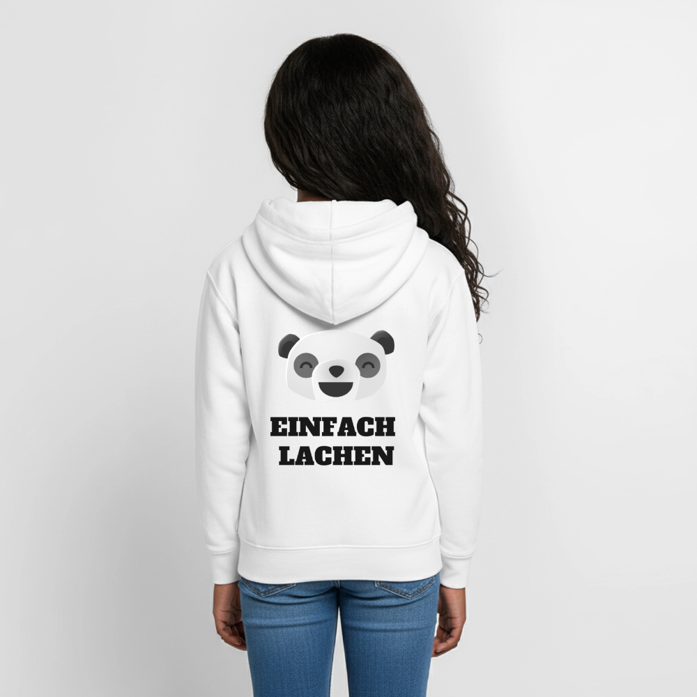 Teenager Hoodie Einfach Lachen - Weiß