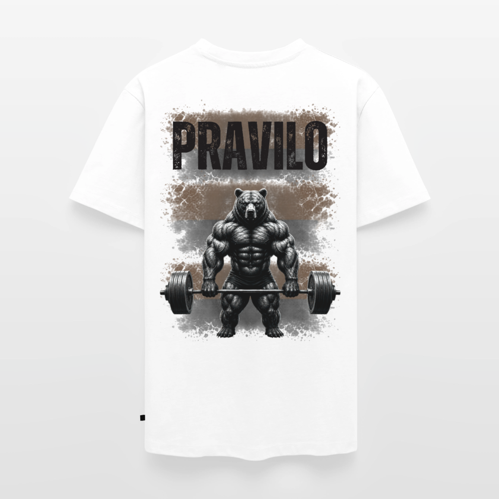 Pravilo-Klaus Männer Bio-T-Shirt mit V-Ausschnitt von Stanley & Stella - Weiß