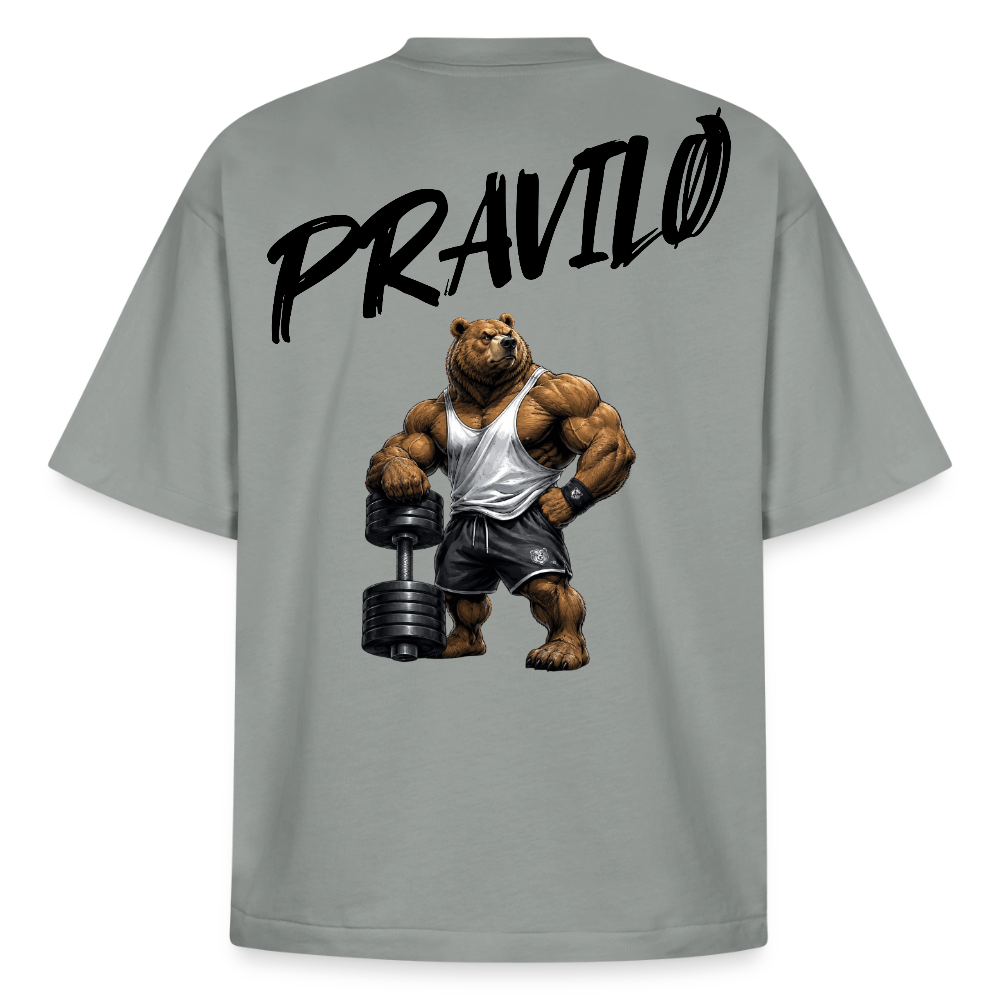 Pravilo-Klaus Boxy Heavyweight Unisex Organic T-Shirt 2.0 - Nebelgrau