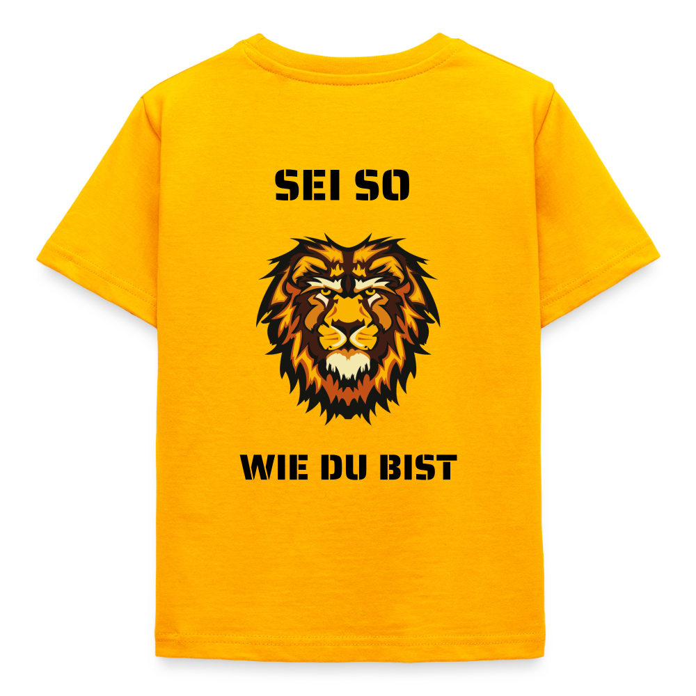 Kinder T-Shirt Sei so wie du bist - Gold