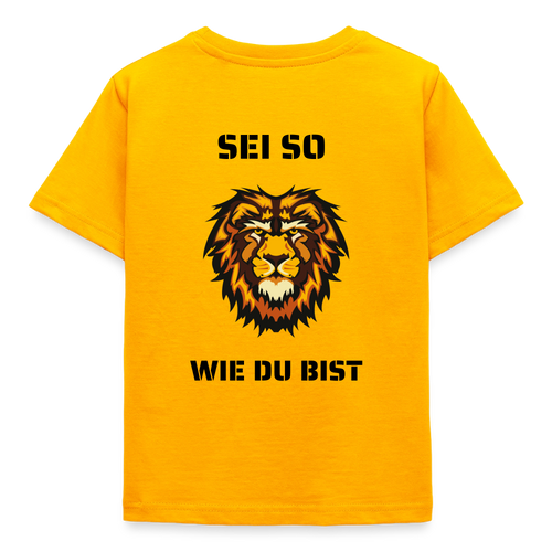 Kinder T-Shirt Sei so wie du bist - Gold