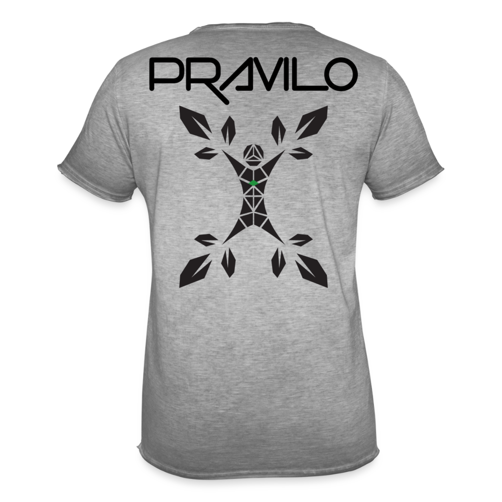 Pravilo-Klaus Männer Vintage T-Shirt - Vintage Grau
