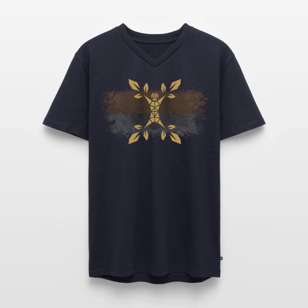 Pravilo-Klaus Männer Bio-T-Shirt mit V-Ausschnitt von Stanley & Stella - Navy